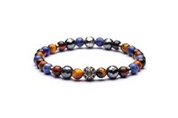 Bracelet Antracite Classic in Semiprecious stones C108 MIAMI - C108 MIAMI